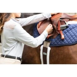 Perri's Nylon Fleece Girth - Brown