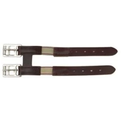 Perri's Leather Girth Extender W/Elastic - Brown