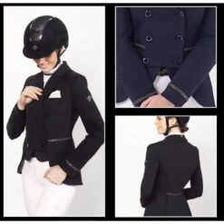 Fair Play Women's Florine Short Tail Coat - Navy -Equestrian Supplies Shop 592880 800 800