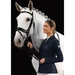 Fair Play Women's Taylor Comfimesh Show Jacket - Black -Equestrian Supplies Shop 592947 800 800