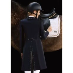 Fair Play Women's Dorothee Rose Gold Shadbelly Coat - Black -Equestrian Supplies Shop 593901 800 800