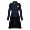 Fair Play Women's Dorothee Rose Gold Shadbelly Coat - Navy -Equestrian Supplies Shop 593939 800 800
