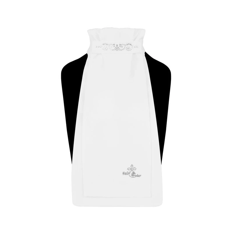 Fair Play Andrea Ready Tied Stock Tie - White/Silver 3 Fair Play Andrea Ready Tied Stock Tie - White/Silver