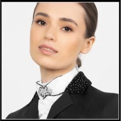 Fair Play Baroque Ready Tied Stock Tie - White 5 Fair Play Baroque Ready Tied Stock Tie - White -Equestrian Supplies Shop 594152 800 800