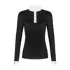 Fair Play Women's Meredith Half Turtleneck Long Sleeve Competition Shirt - Black -Equestrian Supplies Shop 594223 800 800