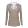 Fair Play Women's Lorella Long Sleeve Competition Shirt - Beige/White -Equestrian Supplies Shop 594487 800 800