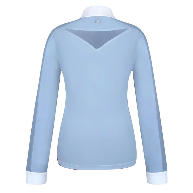 Fair Play Women's Claire Pearl Long Sleeve Competition Shirt - Blue 4 Fair Play Women's Claire Pearl Long Sleeve Competition Shirt - Blue - Image 2