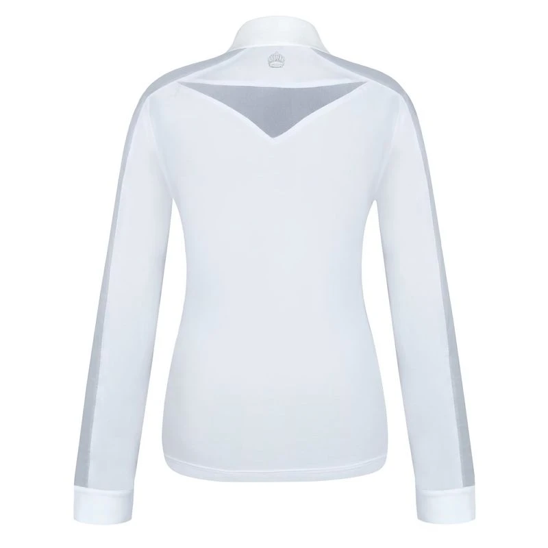Fair Play Women's Claire Pearl Long Sleeve Competition Shirt - White 4 Fair Play Women's Claire Pearl Long Sleeve Competition Shirt - White - Image 2