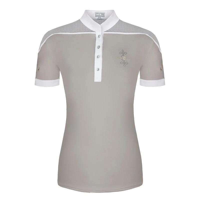 Fair Play Women's Letizia Short Sleeve Competition Shirt - Beige 3 Fair Play Women's Letizia Short Sleeve Competition Shirt - Beige