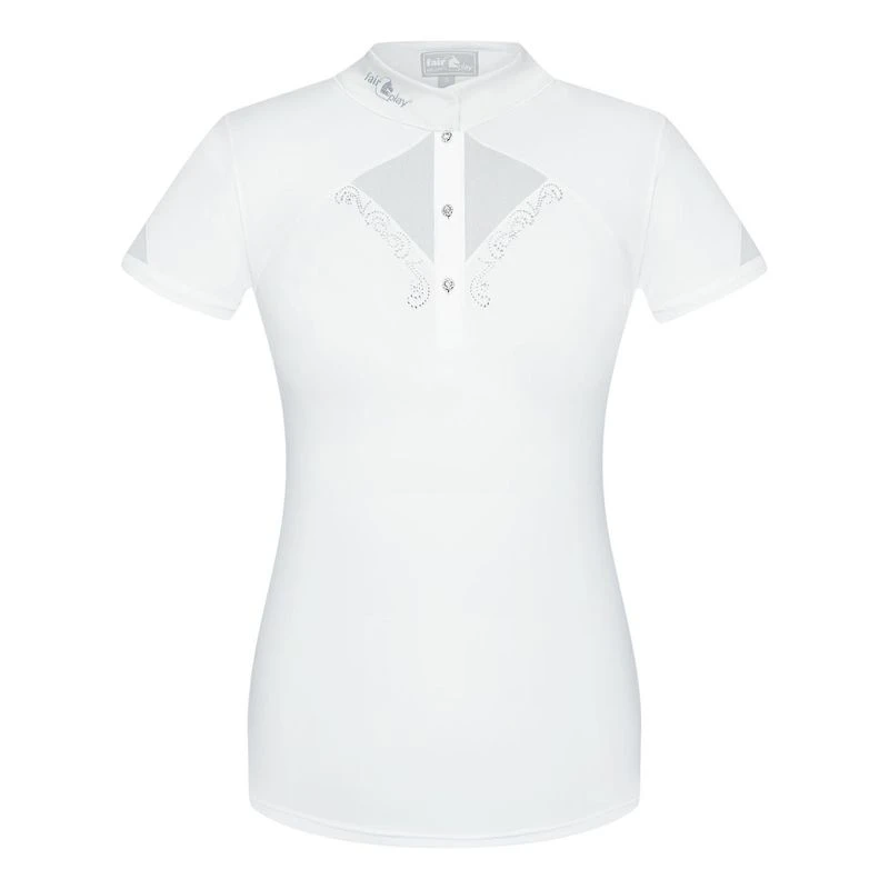Fair Play Women's Cathrine Short Sleeve Competition Shirt - White 3 Fair Play Women's Cathrine Short Sleeve Competition Shirt - White