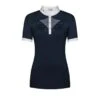 Fair Play Women's Cathrine Rose Gold Short Sleeve Competition Shirt - Navy/White -Equestrian Supplies Shop 595599 800 800