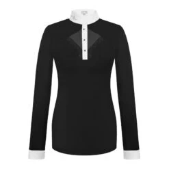 Fair Play Women's Cathrine Long Sleeve Competition Shirt - Black/White