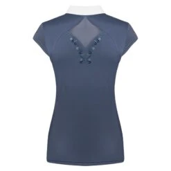 Fair Play Women's Cathrine Rose Gold Sleeveless Competion Shirt - Steel Blue -Equestrian Supplies Shop 595696 800 800