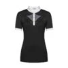 Fair Play Women's Cathrine Rose Gold Short Sleeve Competition Shirt - Black/White -Equestrian Supplies Shop 595851 800 800