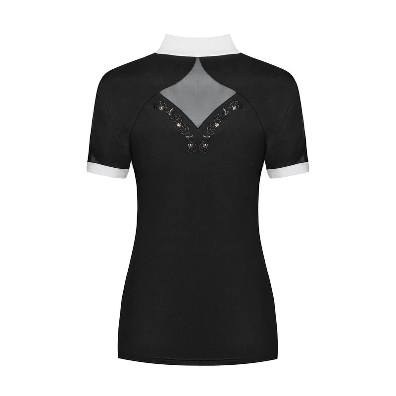 Fair Play Women's Cathrine Rose Gold Short Sleeve Competition Shirt - Black/White 4 Fair Play Women's Cathrine Rose Gold Short Sleeve Competition Shirt - Black/White - Image 2