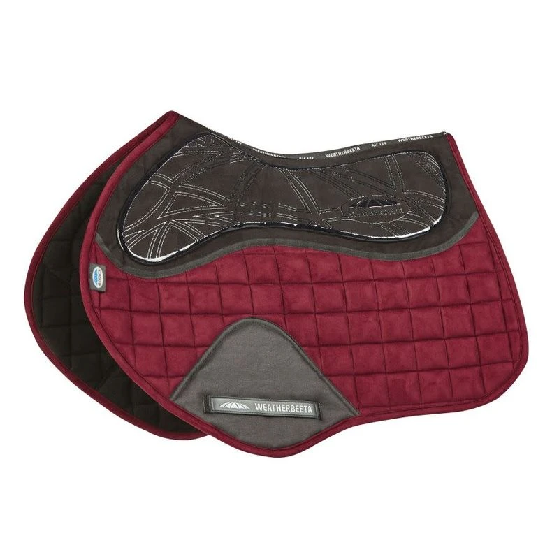 Weatherbeeta Ultra Grip Jump Saddle Pad - Burgundy 3 Weatherbeeta Ultra Grip Jump Saddle Pad - Burgundy