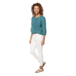 EQL Women's In Motion Cropped Pant - White -Equestrian Supplies Shop 597657 800 800