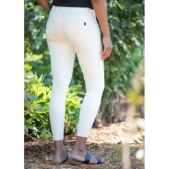 EQL Women's In Motion Cropped Pant - White -Equestrian Supplies Shop 597658 800 800