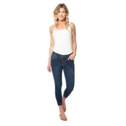 EQL Women's In Motion Cropped Jean - Midnight Wash 8 EQL Women's In Motion Cropped Jean - Midnight Wash -Equestrian Supplies Shop 598718 800 800