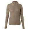 B Vertigo Women's Ruth Knitted 1/4 Zip Sweater - Shiitake Beige -Equestrian Supplies Shop 601198 800 800