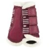 Horze Lincoln Faux Fur Brushing Boots - Merlot 1 Horze Lincoln Faux Fur Brushing Boots - Merlot -Equestrian Supplies Shop 601715 800 800