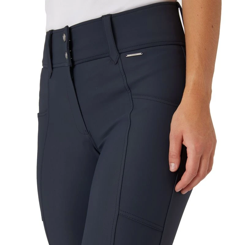 Horze Women's Indira Knee Patch Breeches - Inkwell Navy 4 Horze Women's Indira Knee Patch Breeches - Inkwell Navy - Image 2