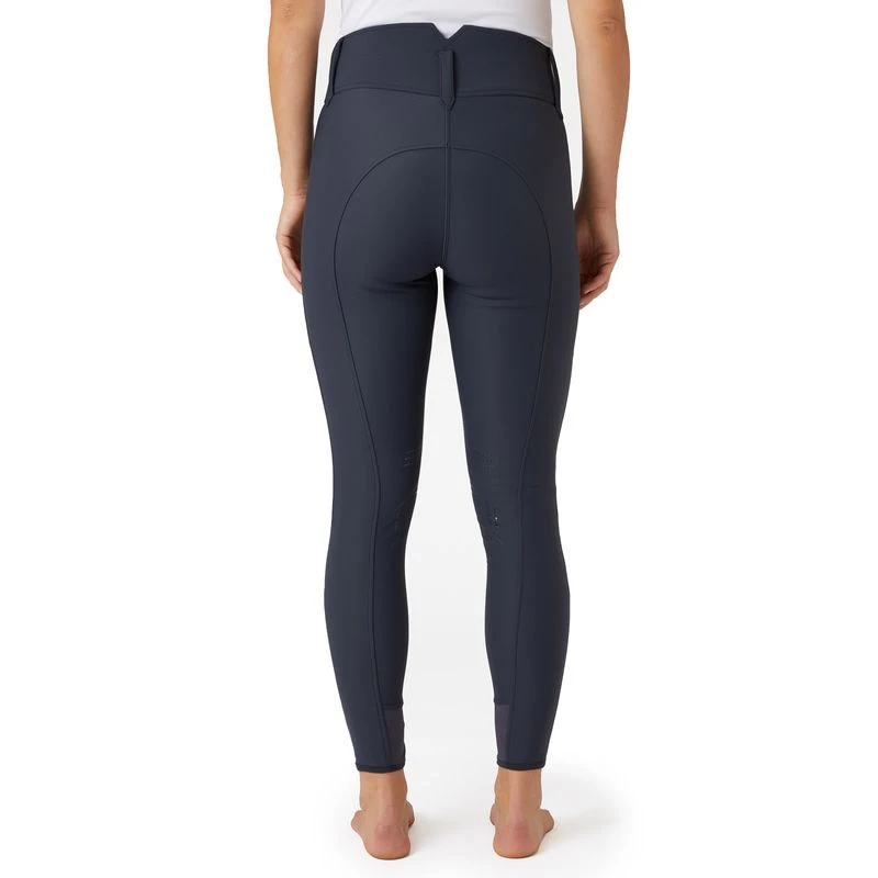 Horze Women's Indira Knee Patch Breeches - Inkwell Navy 5 Horze Women's Indira Knee Patch Breeches - Inkwell Navy - Image 3