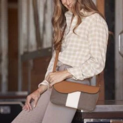 Oughton Vintage Canvas Paddock Crossbody - Timeless Taupe/Caramel 9 Oughton Vintage Canvas Paddock Crossbody - Timeless Taupe/Caramel -Equestrian Supplies Shop 603832 800 800