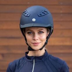 Trauma Void Lynx Smooth Top Helmet - Blue -Equestrian Supplies Shop 604444 800 800