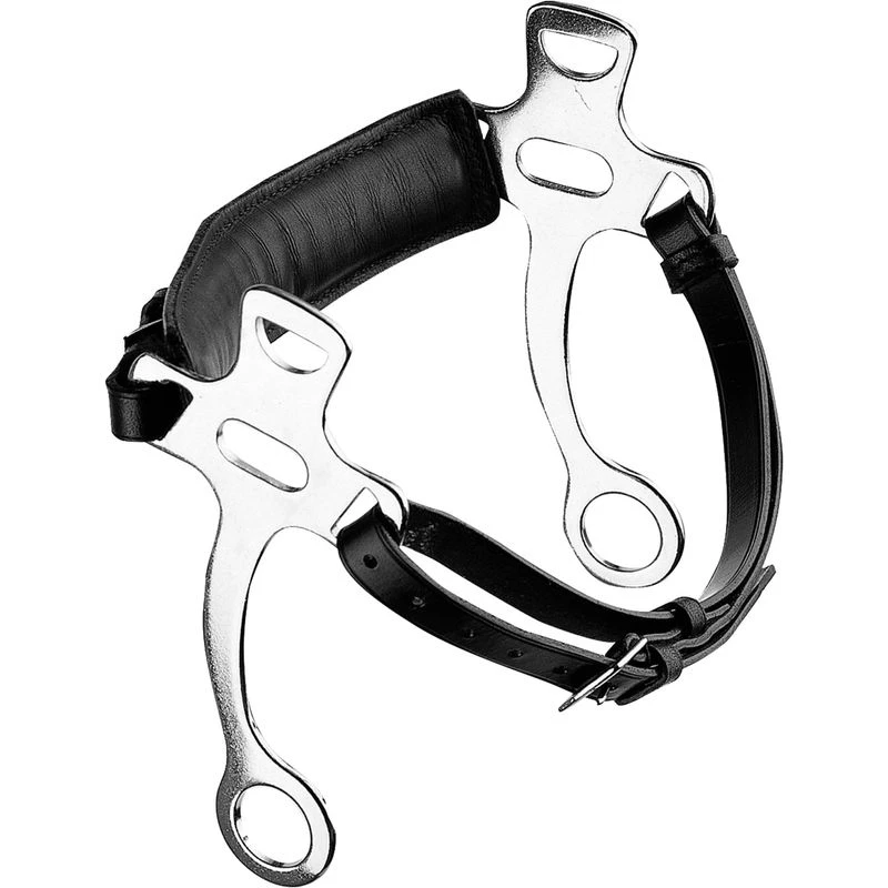 Herm Sprenger Padded Nose Short Shank Hackamore - Black 3 Herm Sprenger Padded Nose Short Shank Hackamore - Black