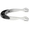 Herm Sprenger 20mm Rounded Neck Fairrider Spurs - Silver Aluminum/Black
