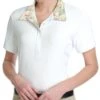 Romfh Women's Lindsay Short Sleeve Show Shirt - White/Flamingo Garden -Equestrian Supplies Shop 605374 800 800