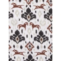 Kerrits Women's Always Cool Print Ice Fil Long Sleeve Shirt - Tan Painted Horse/Black -Equestrian Supplies Shop 609765 800 800