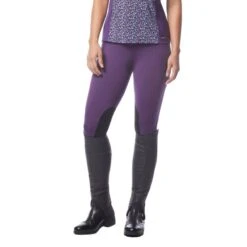Kerrits Women's Flow Rise Knee Patch Performance Tights - Huckleberry -Equestrian Supplies Shop 610128 800 800