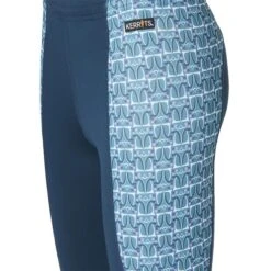 Kerrits Kids' Knee Patch Performance Tights - Lagoon/Peacock Iron Bouquet 8 Kerrits Kids' Knee Patch Performance Tights - Lagoon/Peacock Iron Bouquet -Equestrian Supplies Shop 610472 800 800