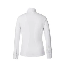 Kerrits Women's Affinity Long Sleeve Show Shirt - White/Iron Bouquet -Equestrian Supplies Shop 610491 800 800