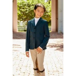 RJ Classics Kids' Skylar Jr 37.5 Grey Label Show Coat - Evergreen -Equestrian Supplies Shop 612411 800 800