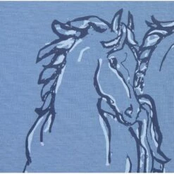 Kerrits Women's Dancing Horses Tee - Lake -Equestrian Supplies Shop 612813 800 800