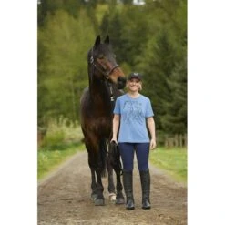 Kerrits Women's Dancing Horses Tee - Lake -Equestrian Supplies Shop 612814 800 800