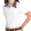 Romfh Kids' Sarah Short Sleeve Show Shirt - White/Lilly Bits Juicy Pink -Equestrian Supplies Shop 615258 800 800