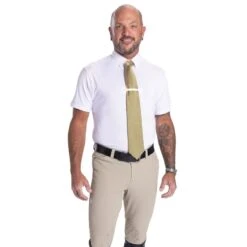 Romfh Men's Leonardo Knee Grip Breeches - White Sand -Equestrian Supplies Shop 616367 800 800
