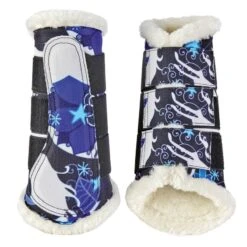 Ovation Altitude Print Gallop Boots - Blue Whimsical Horses
