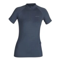Shires Aubrion Women's Revive Short Sleeve Sun Shirt - Navy -Equestrian Supplies Shop 618326 800 800
