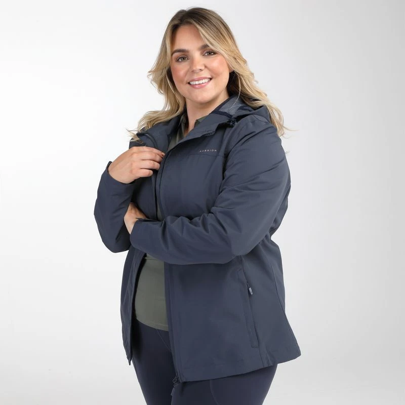 Shires Aubrion Women's Cloudburst Raincoat - Navy 5 Shires Aubrion Women's Cloudburst Raincoat - Navy - Image 3