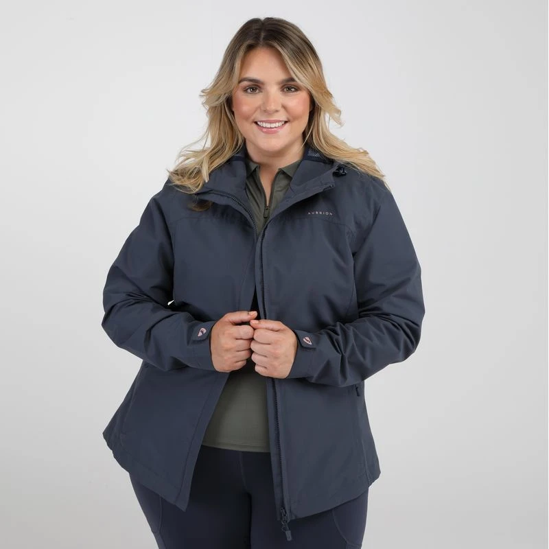 Shires Aubrion Women's Cloudburst Raincoat - Navy 6 Shires Aubrion Women's Cloudburst Raincoat - Navy - Image 4