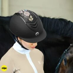 One K Designer CCS Top Panel - Gloss Rose Art On Black -Equestrian Supplies Shop 620761 800 800