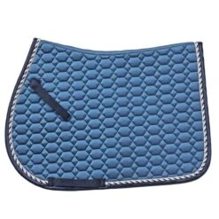 Ovation Elegance Satin AP Saddle Pad - Indigo/Navy