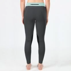 Irideon Women's Synergy Knee Patch Tights - Graphite/Mint -Equestrian Supplies Shop 622521 800 800