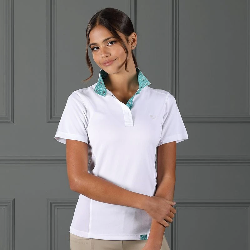 Shires Women's Short Sleeve Show Shirt - Horseshoe 3 Shires Women's Short Sleeve Show Shirt - Horseshoe