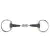 Horze Rubber Oval Link Eggbutt Snaffle Bit - Black -Equestrian Supplies Shop 631970 800 800